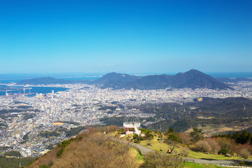 View of Kitakyushu City from Mt. Sarakura