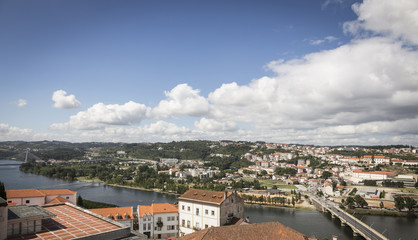 Fototapeta na wymiar Landscape of the city of Coimbra in Portugal