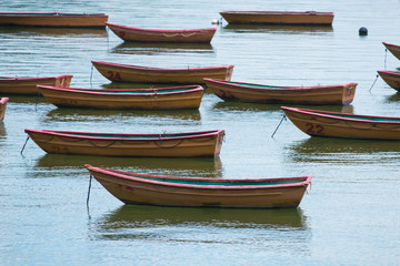 Obraz premium Empty boats