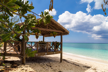Beach Pavilion auf Grand Cayman. Karibik. 