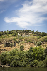Fototapeta premium Vineyards in the Douro river region, in the town of Mesão Frio, portugal