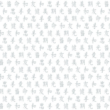 Background of Japanese hieroglyphics vector
