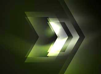 Digital technology glowing arrows