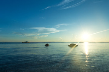 Colorful Sunset In The Beach