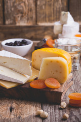 Cheese and wine party  table