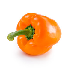 Orange pepper on isolated background