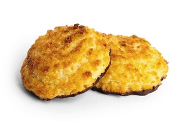 2 Stück Kokosgebäck mit schokolade