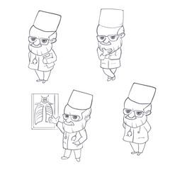 Doctor character standing