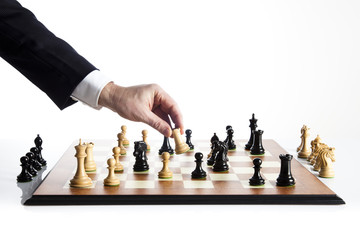 Chess, business and strategy movements