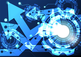 Abstract digital technology background.