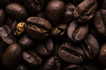 Coffee Beans. Close-up shot.