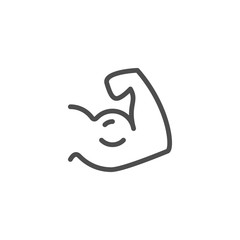 Biceps line icon