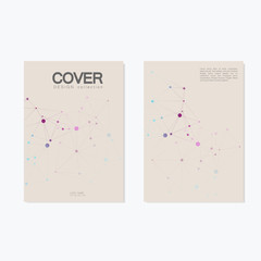 Vector cover templates brochure / Abstract connect and network background
