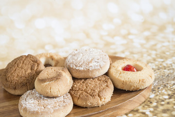 Polvorones typical  food christmas