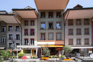 View in the old town of Thun, Switzerland