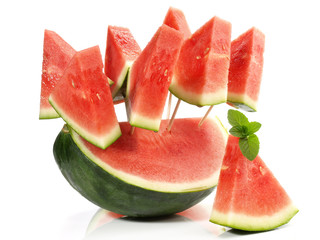 Wassermelone - Stücke am Stiel