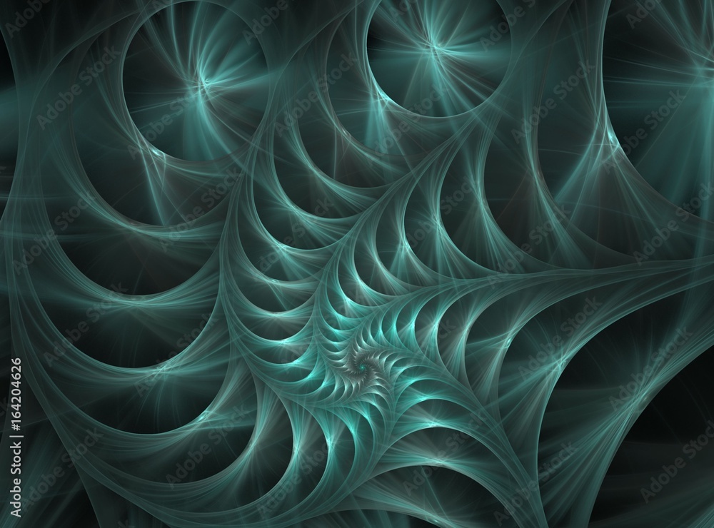 Aufkleber abstract bright multicolored fractal computer generated image, background for text labels
