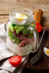 Summer maison jar salad.