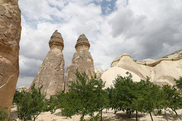 Rock Formations in Pasabag Monks Valley, Cappadocia