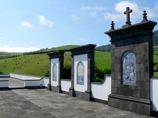 an der Wallfahrtskirche Senhora da Paz, Vila Franca do Campo, Sao Miguel, Azoren, Portugal © Susanne