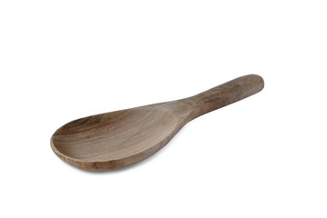 wooden spoon isolated on white background