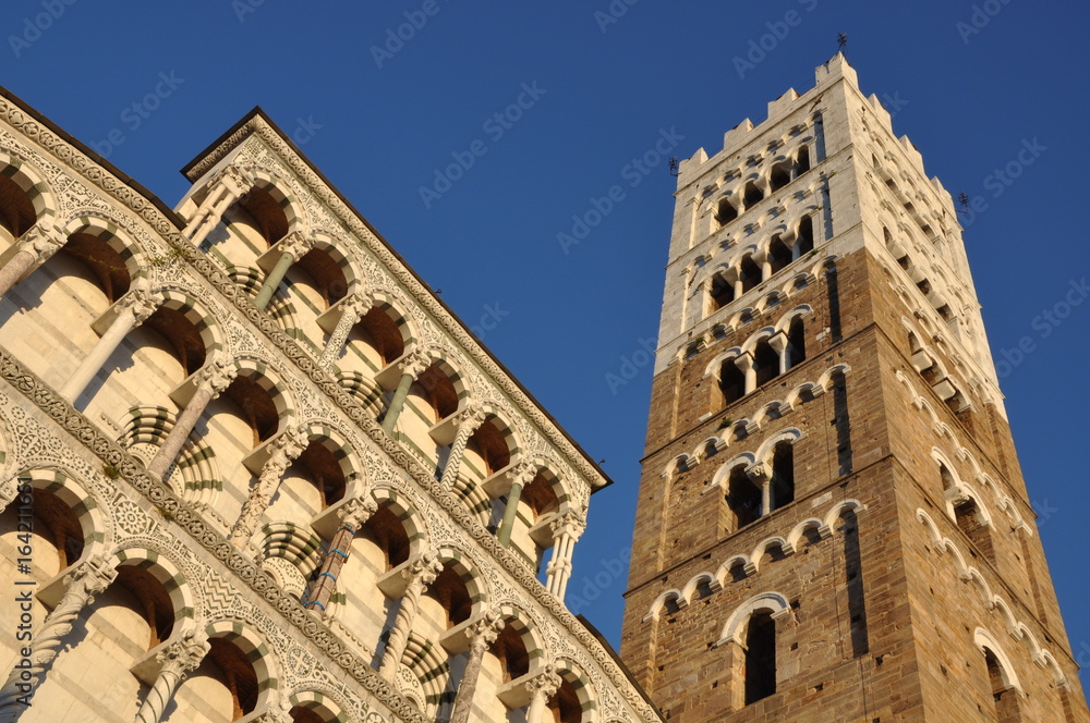 Wall mural cathedral san martino lucca tuscany italy