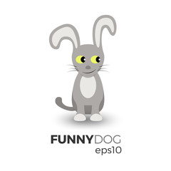 Funny dog illustration