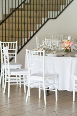 fancy table set for a wedding