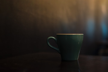 ceramic cup of hot coffee