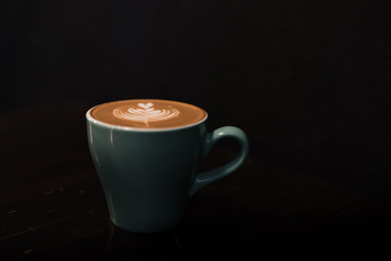 ceramic cup of hot coffee