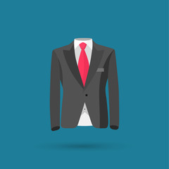 Suit modern icon