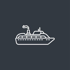 Obraz premium Ship modern icon