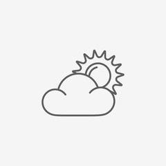 sun and cloud icon