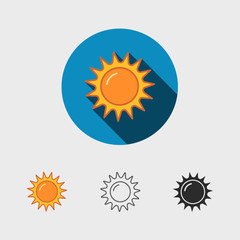 abstract sun icon