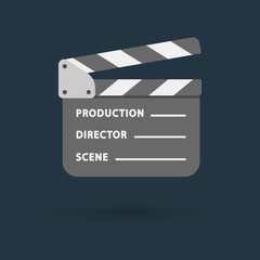 Obraz premium movie clapper board