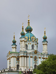 Fototapeta na wymiar Church of St. Andrew in Kiev. Ukraine