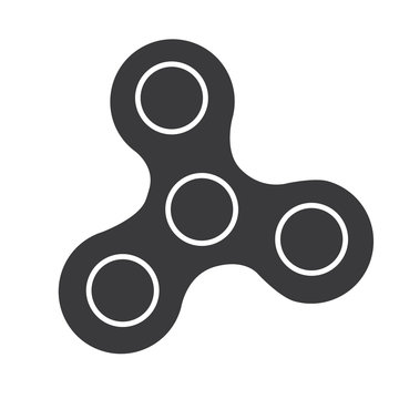 Spinner Icon - Toy For Stress Relief And Improvement Of Attention Span. Hand Fidger Spinner.