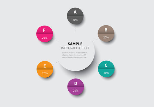 Folded Circles and Dashed Lines Infographic Layout 1