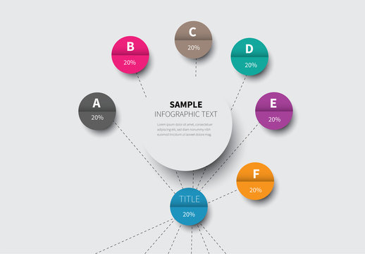Folded Circles and Dashed Lines Infographic Layout 2