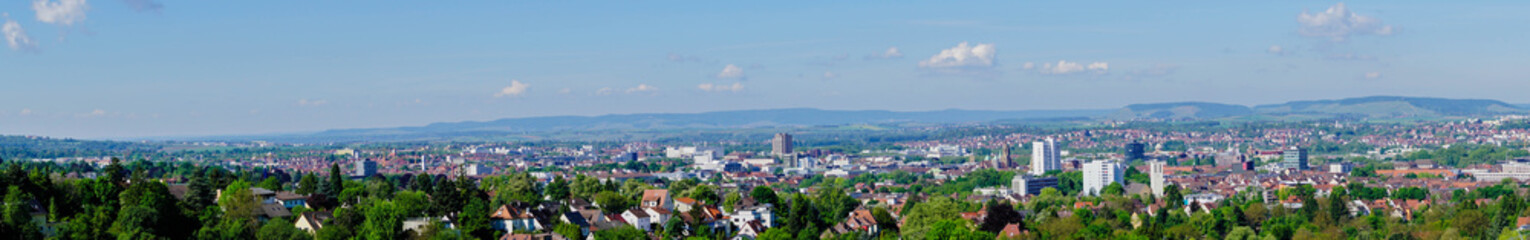 Fototapeta na wymiar Heilbronn von oben