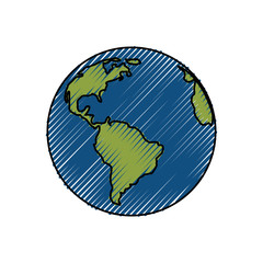 earth planet isolated