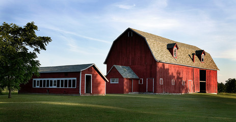 Big Red Barn-panorama - Door County WI © Stephen