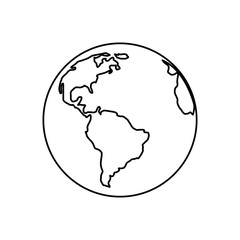 earth planet isolated