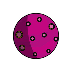 Pluto planet isolated