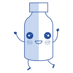 tube test kawaii character vector illustration design