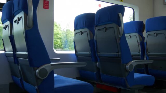 Interior Of Moscow Center Ring MCC Train