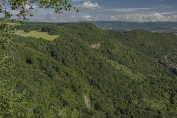 Fototapeta na wymiar View for valley of river Labe