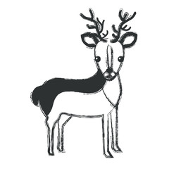 cute and tender reindeer vector illustration design