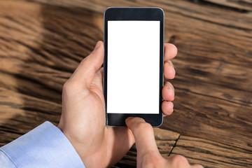 Businessperson Using Smart Phone