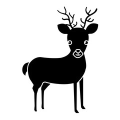 cute and tender reindeer vector illustration design